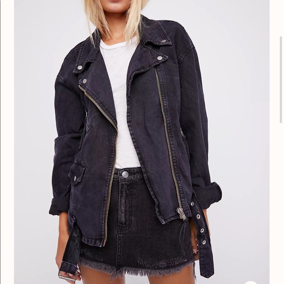Free People Jackets & Blazers - FP Oversized Denim Jacket